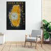 Uhr HARD WORK Motivation Wandbild Leinwandbild Kunst XXL Produktbild-Vorschau 2