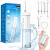 Munddusche Kabellos Zahndusche elektrisch Tragbar 4 Modi & Produktbild-Vorschau 1