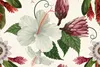 Muralo XXL Selbstklebende FOTOTAPETE Wei§e HIBISKUS Blumen Produktbild-Vorschau 2