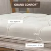 HOMCOM Sitzhocker, Polsterbank mit Leinenoptik, Fußhocker Produktbild-Vorschau 6