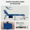 CASARIA® Sonnenliege Klappbar Wetterfest Aluminium Produktbild-Vorschau 3