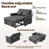 Tweezits slaapbank - 145 x 141,5 x 90 cm, grijs Productafbeelding-voorbeeld 7
