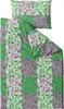 A bedding set including a duvet cover and a pillowcase, laid out flat against a white background. Produktbild-Vorschau