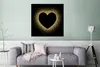 MuchoWow® Poster Goldenes Herz auf schwarzem Hintergrund Produktbild-Vorschau 5