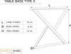2 x Tischgestell Tischkufen Tischuntergestell Tischbeine X Produktbild-Vorschau 4