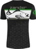 HOTSPOT DESIGN T-shirt Linear Zander, M, schwarz-grün, Produktbild-Vorschau 1