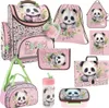 Schulranzen Schulset für Mädchen 9-teilig Sweet Panda 10 Produktbild-Vorschau 1