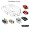 Sada 6 kusů organizérů do lednice, s 16 samolepkami, úložná Náhled obrázku produktu 2