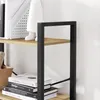 Regał na książki dąb artisan czarny 120 cm 4 półki loftowy Podgląd zdjęcia produktu 8