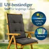 BURI Hochlehner Auflagen 117x49x6 cm - wetterfeste Produktbild-Vorschau 5