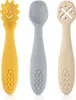 Reer Lot de 3 cuillères en silicone pour bébé Little Yummie Voir les images du produit 4