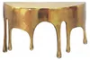 Wandregal Drops Gold 35 cm in Gesamtansicht mit vier tropfenförmigen Aussparungen und metallischer Goldoberfläche. Anteprima dell’immagine prodotto