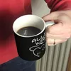 Alles wir KUHt Glitzer-Kaffeebecher in schwarz zum Thema Produktbild-Vorschau 6