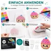 INSCRAFT Bügelperlen Set Bastelbedarf 28000 Mini 48 Farben Produktbild-Vorschau 4