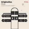 Marketing image showcasing door handles and related hardware with feature callouts. Produktbild-Vorschau