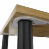 A close-up view of the underside of a wooden table, showing the attachment points for the legs. Produktbild-Vorschau