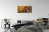 Glasbilder 120x60 Wandkunst Gitarre Hut Stuhl Produktbild-Vorschau 3
