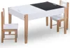 vidaXL 3-tlg. Kinder-Sitzgruppe mit Kreidetafel Schwarz und Produktbild-Vorschau 1