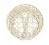 A top-down view of a macrame hanging chair on a white background. Produktbild-Vorschau