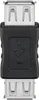 USB-A-Adapter, Kupplung, schwarz 2,5 W, 0,5 A, 480 Mbit/s, Produktbild-Vorschau 1