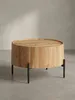 Couchtisch Akazie Massivholz 60x60x41 cm Rund mit Produktbild-Vorschau 12