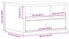 vidaXL Stojak na drukarkę biały 40x32x22,5 cm Materiał Podgląd zdjęcia produktu 8