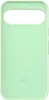 A light green phone case is shown from the back. Produktbild-Vorschau