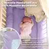 Drap bébé en mousseline 70x140 cm Lilas - Drap-housse, 100% Voir les images du produit 3
