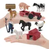 10 Stück Bauernhof-Tierfiguren, Spielzeug, realistische Produktbild-Vorschau 2