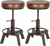 CLP 2er Set Hocker Destin im Industrial Design bronze Produktbild-Vorschau 1