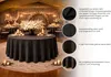 Runde matte Velours-Tischdecke in Schwarz Ø 320 cm – Produktbild-Vorschau 5
