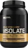 A black and gold tub of Optimum Nutrition Gold Standard 100% Isolate protein powder. Produktbild-Vorschau
