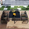 Merax Ensemble de meubles de jardin 7 pièces avec 4 Voir les images du produit 7