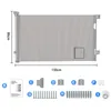 Treppenschutzgitter Ausziehbar 0-150 cm,Türschutzgitter für Produktbild-Vorschau 7
