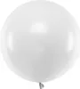 Riesen-Latexballon, weiß, pastellweiß, 60 cm, 1 Stück. Produktbild-Vorschau 1