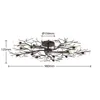 Lindby Deckenleuchte Bigna, Ø 98 cm, 15-flammig, Metall, G9 Produktbild-Vorschau 6