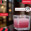 KOTARBAU® Bougie parfumée à 2 mèches dans un verre Bougie à Voir les images du produit 2