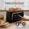 Toustovač Olvy na 4 krajíce, dlouhé otvory, digitální Náhled obrázku produktu 4