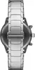 The back of a silver watch with a metal band. Náhled obrázku produktu