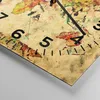 Wanduhr - Quadrat - Glasuhr - Karte Welt modern - 30x30cm - Produktbild-Vorschau 5