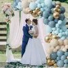 Set di ghirlande di palloncini blu e oro per compleanni e Anteprima dell’immagine prodotto 8