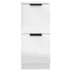 vidaXL Kredens biały wysoki połysk 30x30x70 cm materiał Podgląd zdjęcia produktu 5
