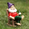 Gartenzwerg sitzend auf Schaukelstuhl Lustige Produktbild-Vorschau 8