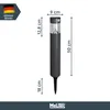 MeLiTec Luce solare da giardino SO31-1 tonda con rilevatore Anteprima dell’immagine prodotto 7