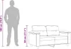 2-Sitzer-Sofa Beige 120 cm Mikrofasergewebe Produktbild-Vorschau 10
