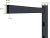 Doppelflügeltor aus Aluminium 3m ANTELAO H.110cm grau Produktbild-Vorschau 8