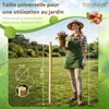 Floranica 6 x poteau clôture noisetier 120 cm, bois dur, Voir les images du produit 2