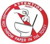 Lalizas No Paper In The Toilet Samolepka Náhled obrázku produktu 1