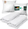 Bettenset 4tlg - 2x Federn Daunen Bettdecke 135x200 cm und Produktbild-Vorschau 1