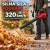Aku foukač listí 21V Brushless, 2×4,0Ah baterie, 320 km/h, Náhled obrázku produktu 4